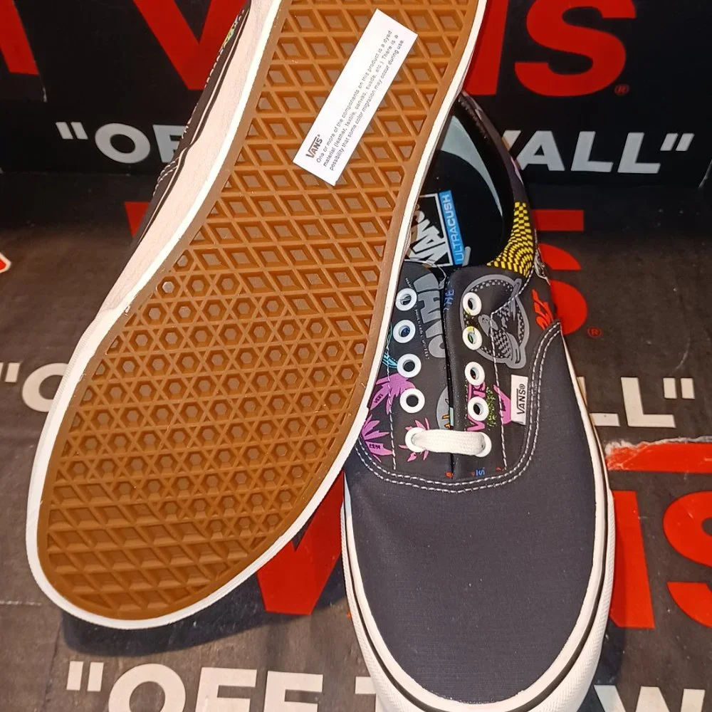 Vans Men's 11.5 Era SF V66 Logo Black Multi VN0A3MUHW95